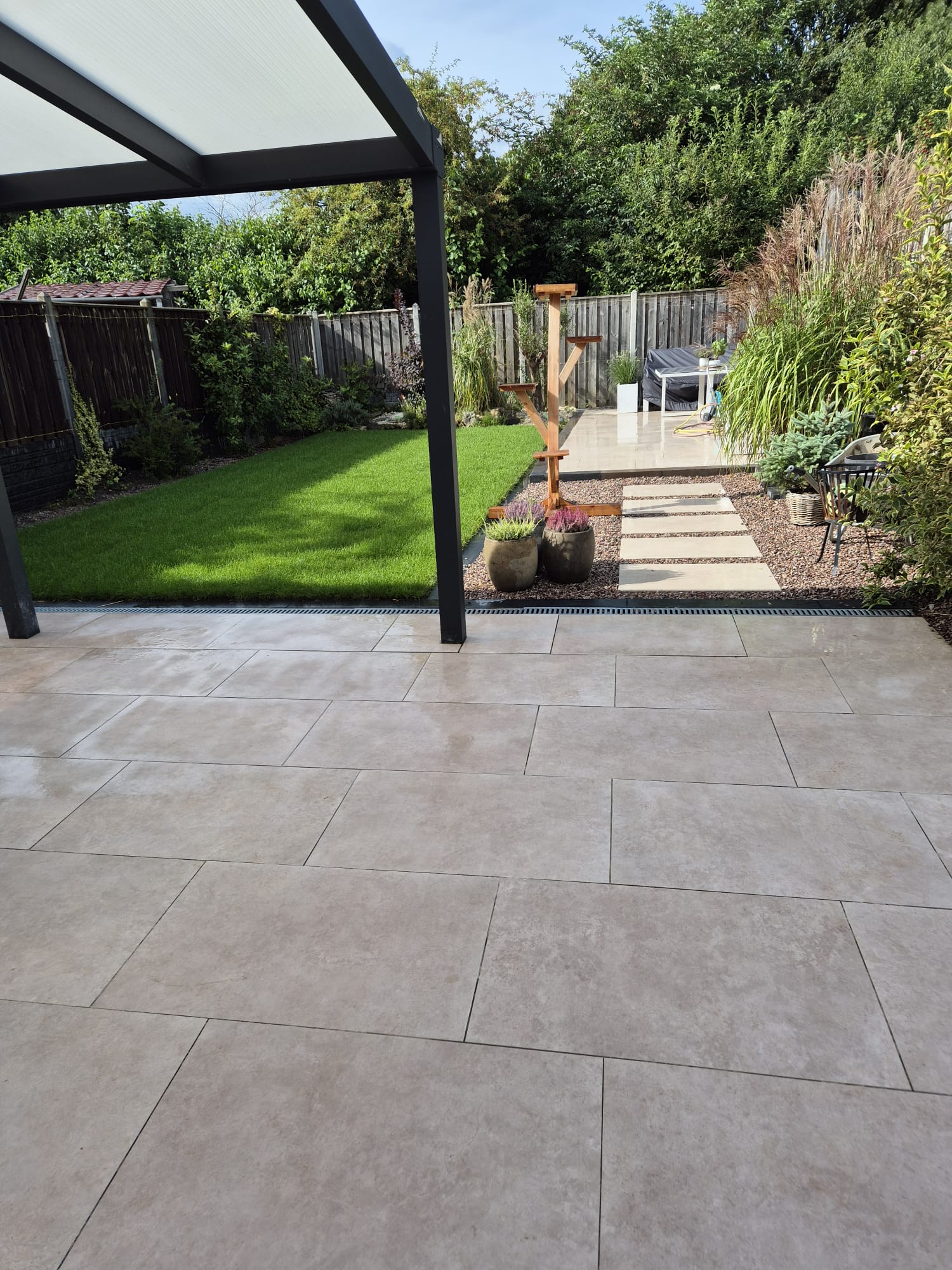 Terras met overkapping